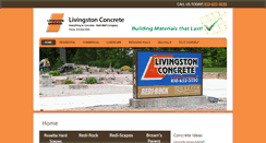 Desktop Screenshot of livingstonconcrete.net