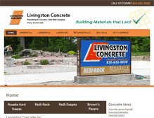 Tablet Screenshot of livingstonconcrete.net